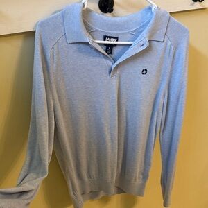 Lands' End Women's Soft Blue Crew Neck Sweater